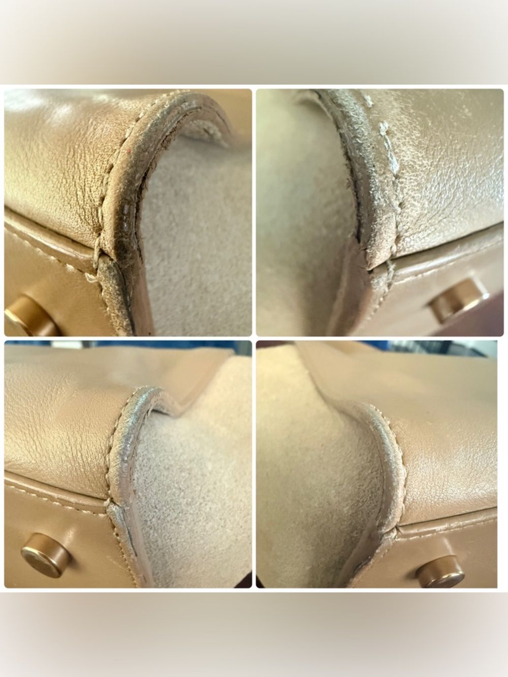 Saint Laurent Monogram Cabas Downtown Bag with Gold YSL Logo - Picture 13 of 16
